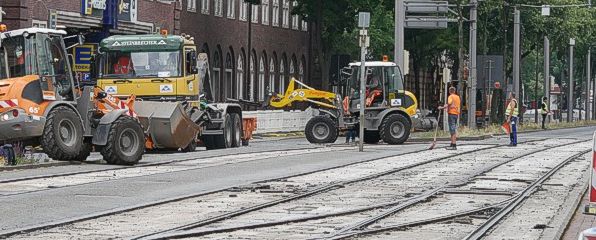 Gleisbauarbeiten am Hauptbahnhof - Phase 1