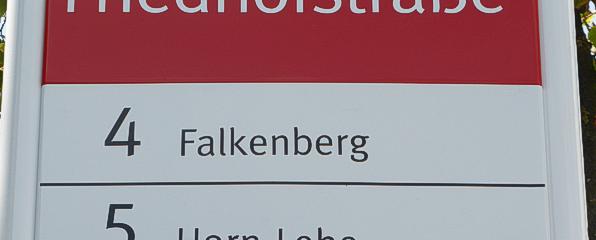 Linie 4 nach Falkenberg