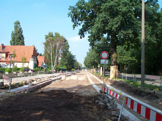 Die Gleise kommen erst n&auml;chstes Jahr