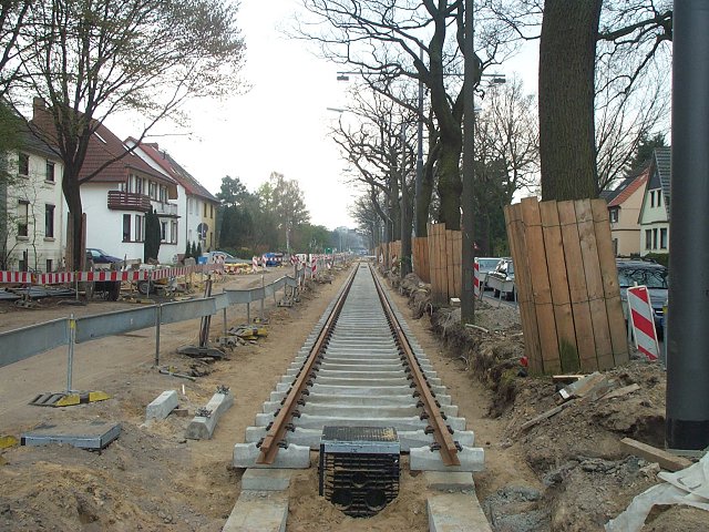Gleise unweit der Kopernikusstra&szlig;e