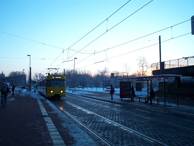 Eine 6 im Schnee