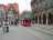 Schienenersatzverkehr vor dem Rathaus