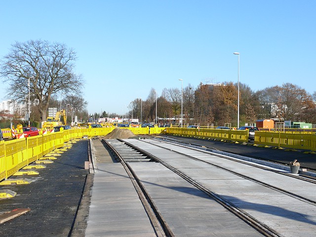 Gleisbau am Weserpark