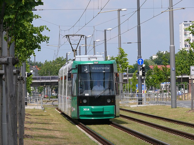 Linie 3 in der &Uuml;berseestadt