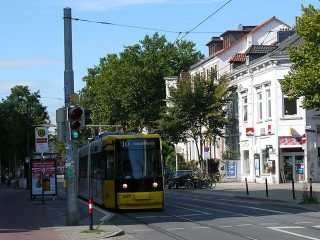 Linie 10 in der Hamburger Straße
