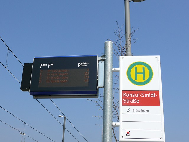 Haltestelle Konsul-Smidt-Stra&szlig;e