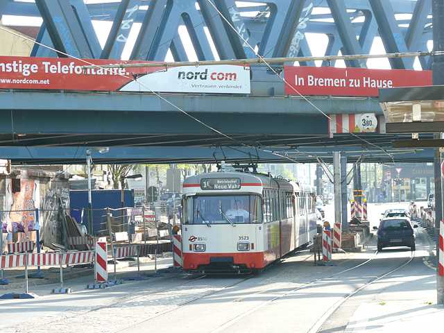 Linie 1E am Concordiatunnel