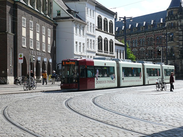 Linie 8 an der Domsheide