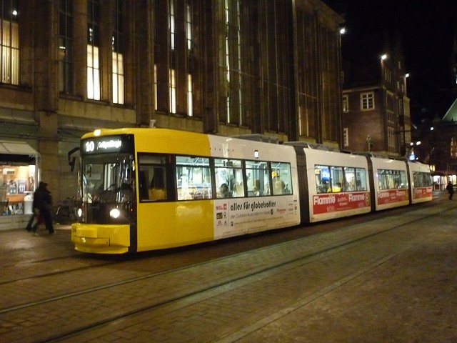 Linie 10 in der Obernstra&szlig;e