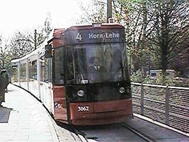 Die Haltestelle Krankenhaus Links der Weser