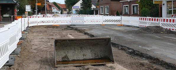 Bauarbeiten südlich der Moorhauser Landstraße