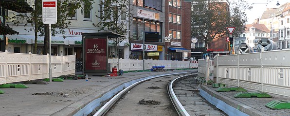 Bauarbeiten in der Innenstadt