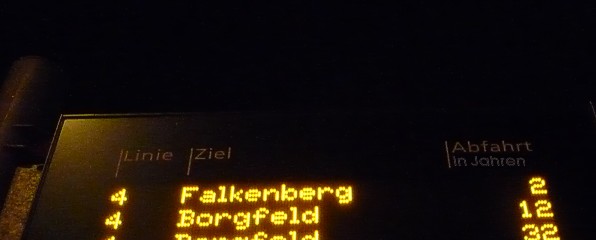 Linie 4 nach Falkenberg