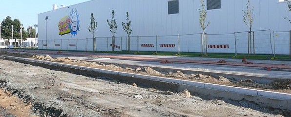 Auf dem zweiten Bauabschnitt der Linie 1