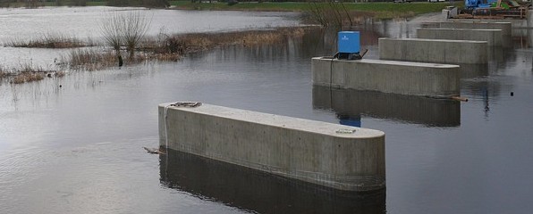 Heute an der Flutbrücke