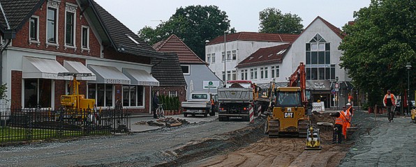 Vollsperrung der Hauptstraße