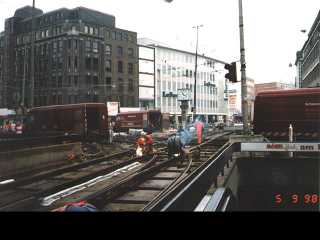 Das abbiege Gleis