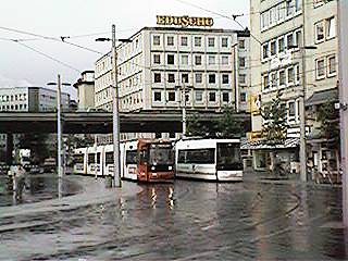 Linie 4 am Hauptbahnhof