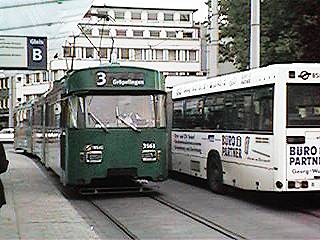 Linie 3 am Hauptbahnhof