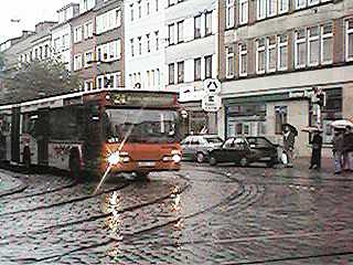 Linie 24 an der Sielwallkreuzung