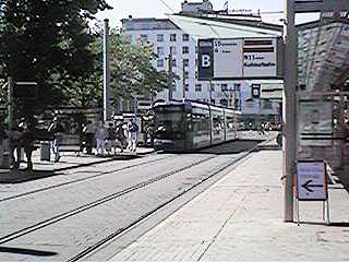 Linie 4 am Hauptbahnhof