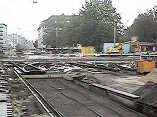 Die Haltestelle der Linien 5 & 8