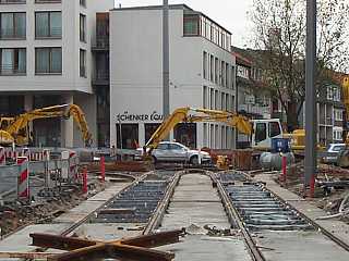 Weichen in der Osterstraße