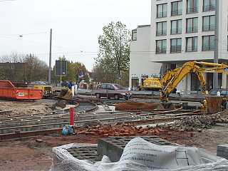 Weichen in der Osterstraße