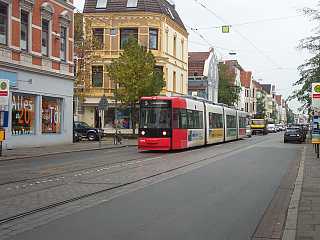Linie 5 in der Pappelstraße