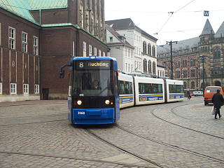 Linie 8 an der Domsheide