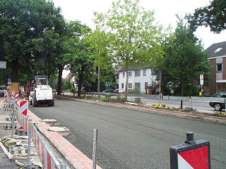 Ein Blick in die Lilienthaler Heerstraße