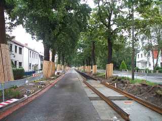 Schienen nördlich der Werner-von-Siemens-Straße Schienen nördlich der Werner-von-Siemens-Straße