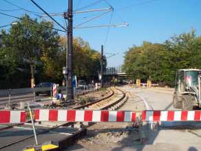 Das Anschlußgleis liegt