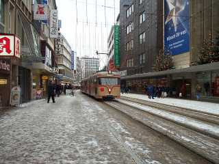 Hansakurzgelenkwagen in der Obernstraße