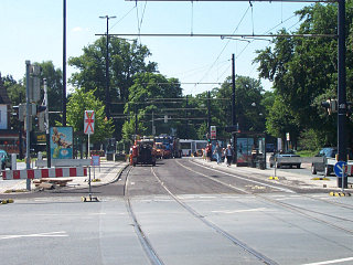 Die Haltestelle Lilienthaler Heerstraße