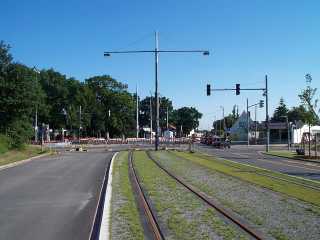 Die Borgfelder Allee ohne Oberleitung