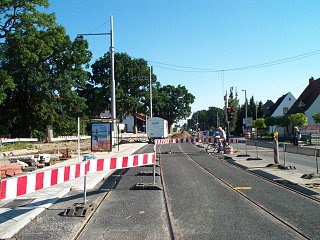 Die Haltestelle Borgfelder Allee