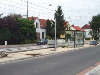 Die Haltestelle Werner-von-Siemens-Straße