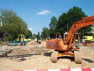 Die Kreuzung mit der Hollerallee