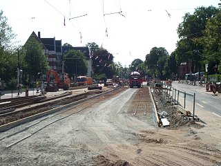 Ein Blick Richtung Innenstadt