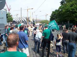 Wartende Werder Fans