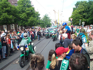 Die Polizeieskorte