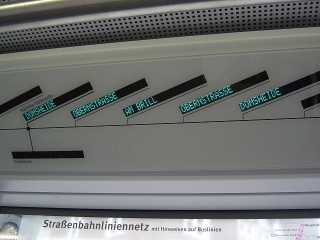 Hier der Fahrplan