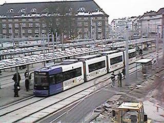 Linie 4 am Hauptbahnhof