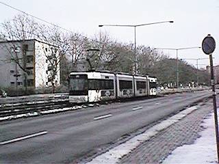 Hinter der Haltestelle Berliner Freiheit