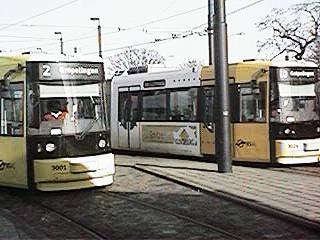 Linie 2 und 10 in Sebaldsbrück.