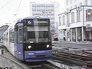Linie 6 neben dem alten ZOB