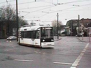 Linie 1 in der Kirchbachstraße