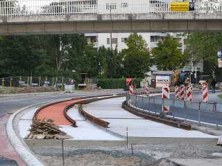 Gleisbau in Tenever