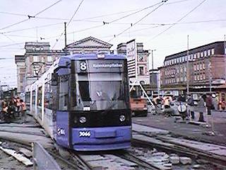 Linie 8 am Hauptbahnhof